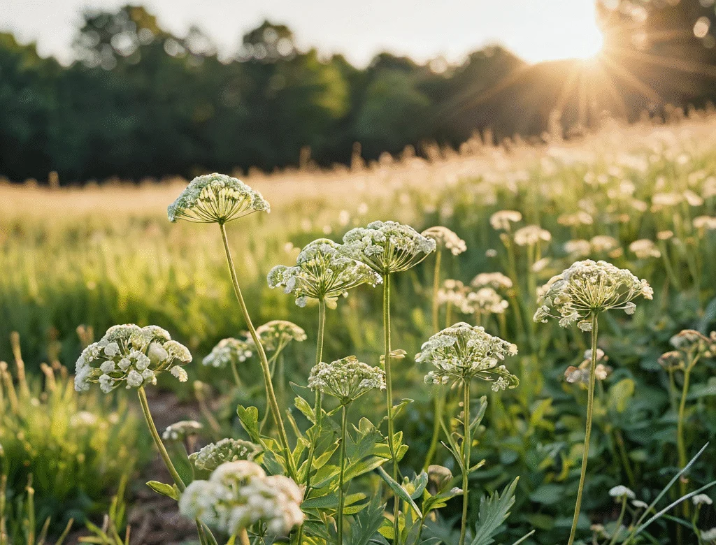 Frische grüne Kräuter im Garten bei Tageslicht — Beitragsbild zu „Ajowan“