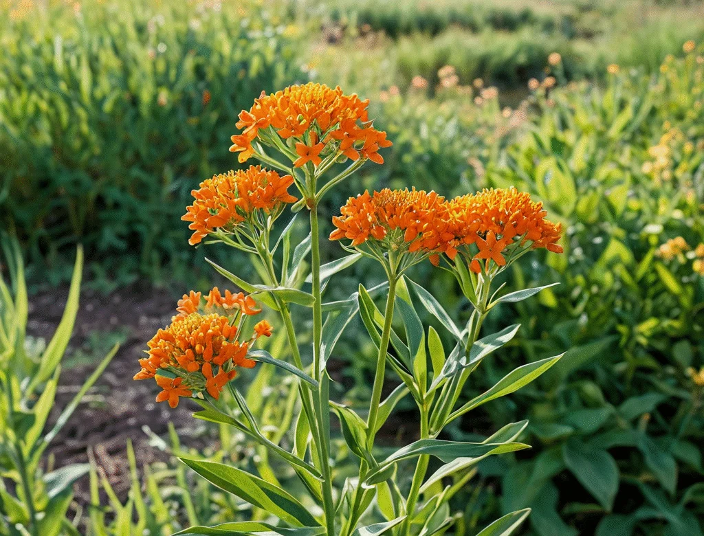 Frische grüne Kräuter im Garten bei Tageslicht — Beitragsbild zu „Asclepias tuberosa“