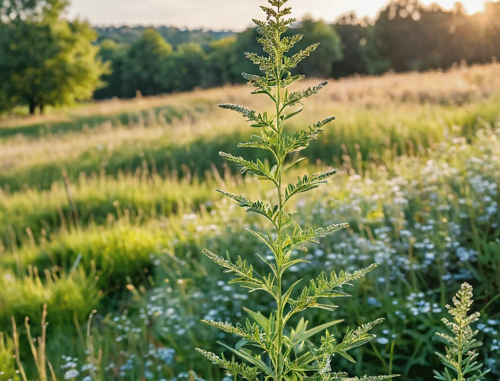 Frische grüne Kräuter im Garten bei Tageslicht — Beitragsbild zu „Beifuß“