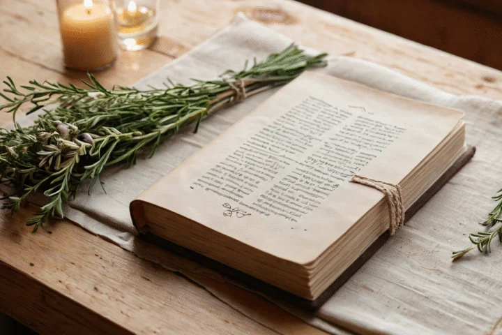 Ein aufgeschlagenes Buch mit leeren Seiten — Beitragsbild zu „Buch der Schatten anlegen: Aufbau, Inhalte und erste Schritte“