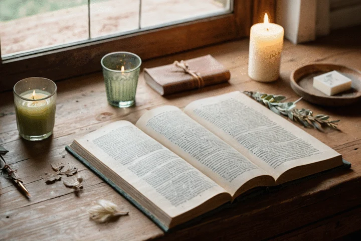 Ein aufgeschlagenes Buch mit leeren Seiten — Beitragsbild zu „Buch der Schatten oder Grimoire: Wo liegt der Unterschied?“