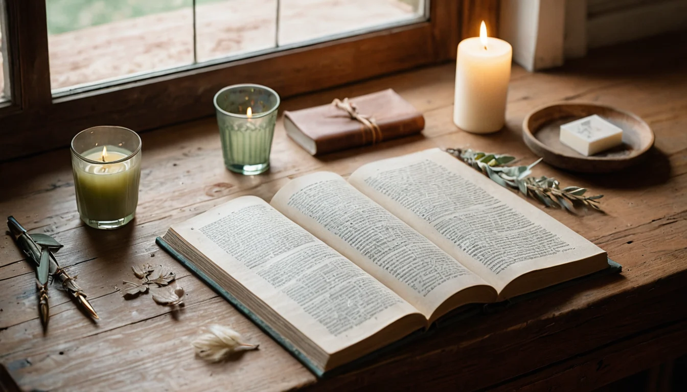 Ein aufgeschlagenes Buch mit leeren Seiten — Beitragsbild zu „Buch der Schatten oder Grimoire: Wo liegt der Unterschied?“