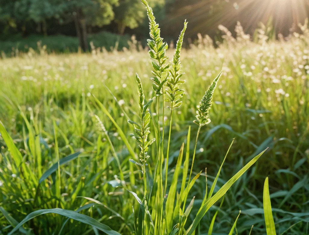 Frische grüne Kräuter im Garten bei Tageslicht — Beitragsbild zu „Duftendes Mariengras“