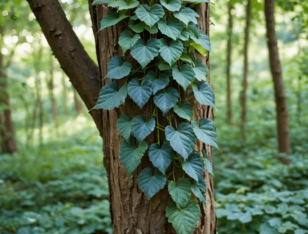 Frische grüne Kräuter im Garten bei Tageslicht — Beitragsbild zu „Efeu“