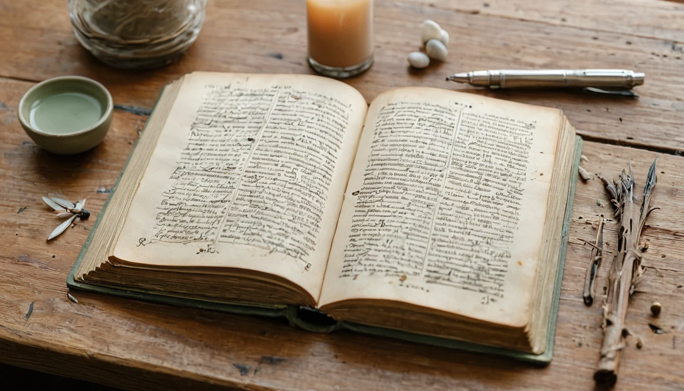 Ein aufgeschlagenes Buch mit leeren Seiten — Beitragsbild zu „Ein Grimoire ordnen: Register, Kapitel und Verweise“