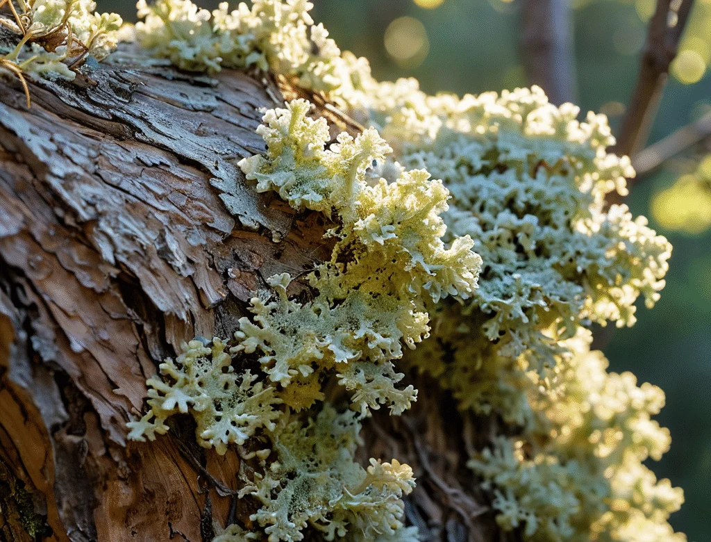 Frische grüne Kräuter im Garten bei Tageslicht — Beitragsbild zu „Evernia prunastri“