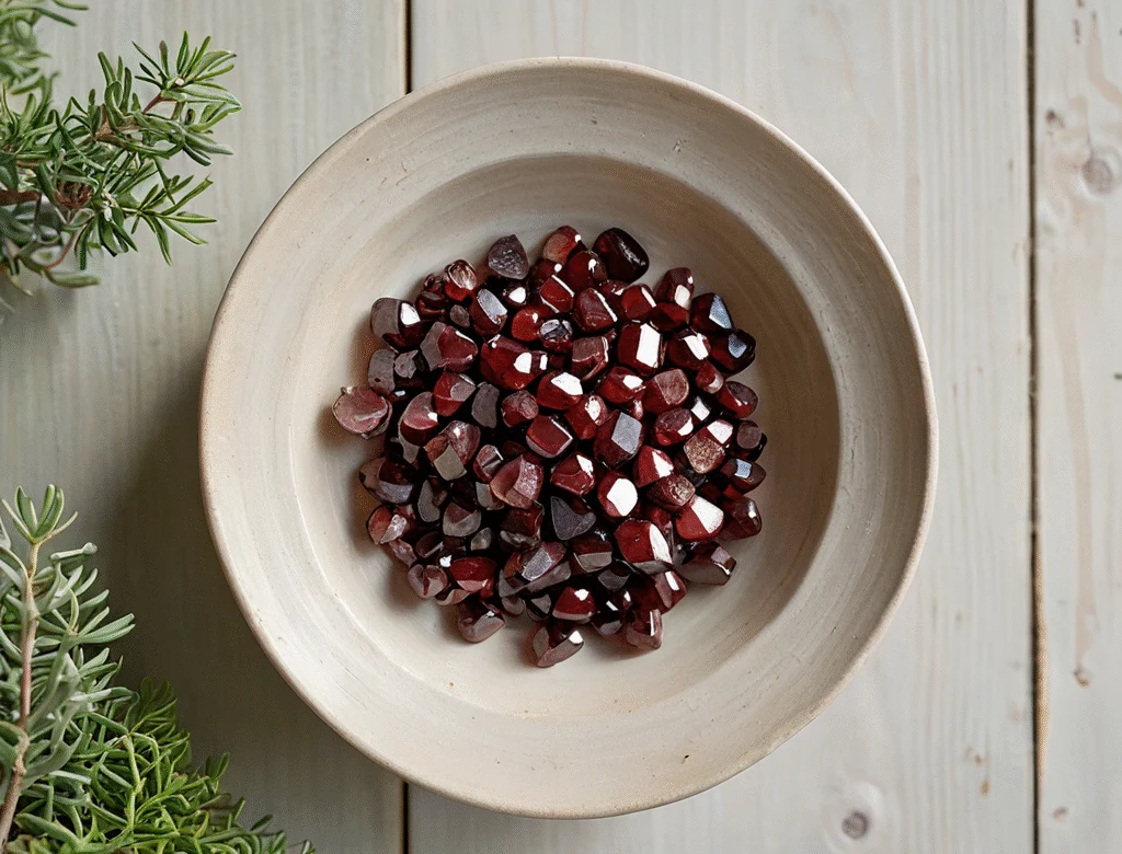 Unbearbeitete Kristalle im Tageslicht — Beitragsbild zu „Granat“