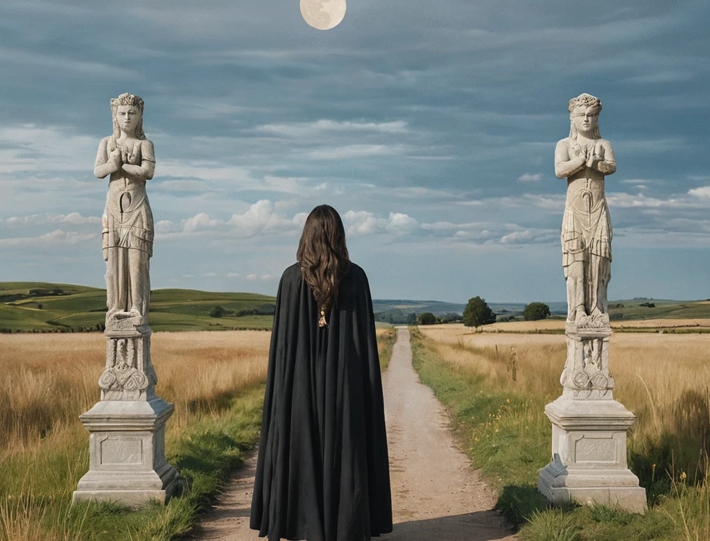 Eine offene Naturlandschaft bei Tageslicht — Beitragsbild zu „Hekate“
