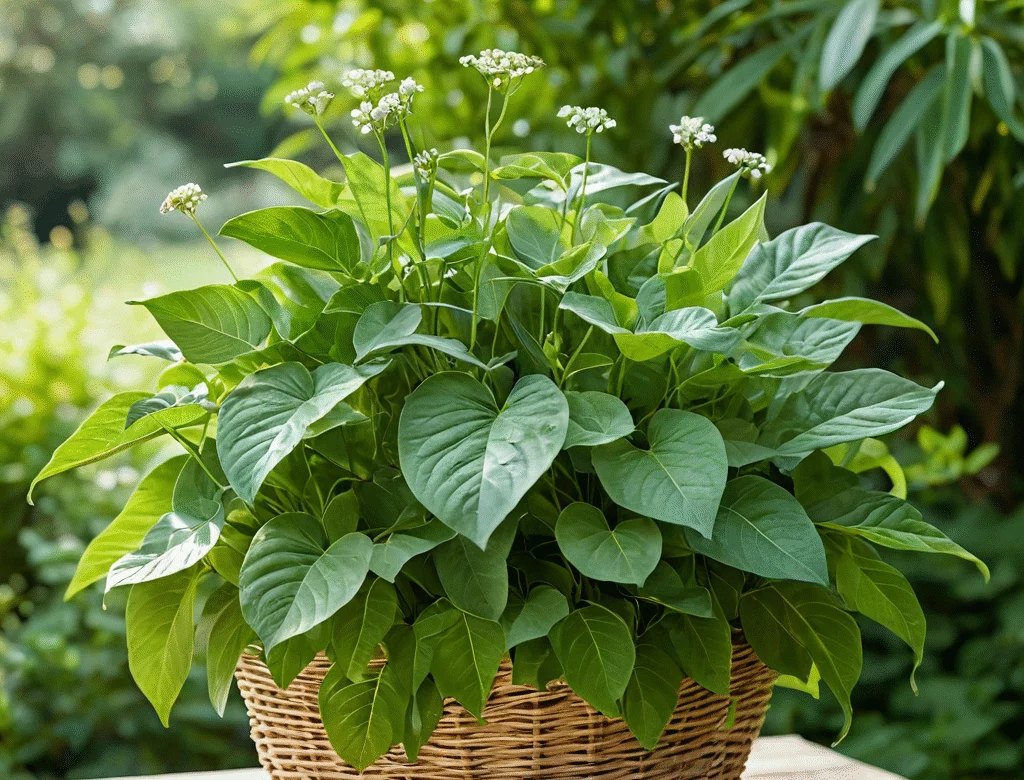 Frische grüne Kräuter im Garten bei Tageslicht — Beitragsbild zu „Indisches Patschuli“