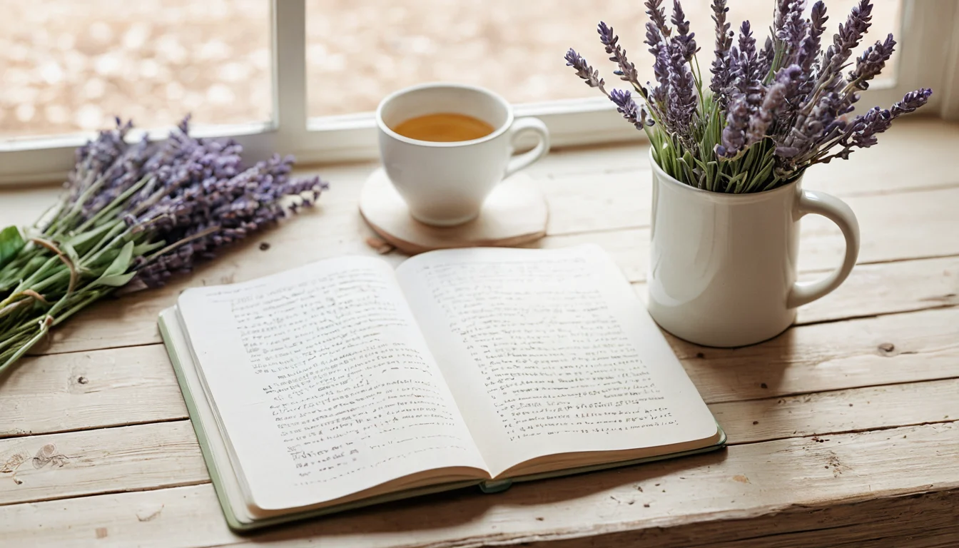 Ein offenes Notizbuch mit leeren Seiten — Beitragsbild zu „Journaling beginnen: Formate, Fragen und Hürden“