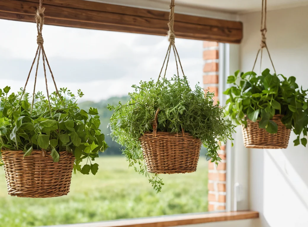 Frische grüne Kräuter im Garten bei Tageslicht — Beitragsbild zu „Kräuter trocknen: Schritt für Schritt Anleitung“