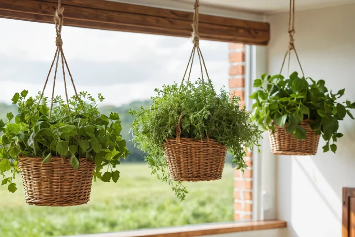 Frische grüne Kräuter im Garten bei Tageslicht — Beitragsbild zu „Kräuter trocknen: Schritt für Schritt Anleitung“