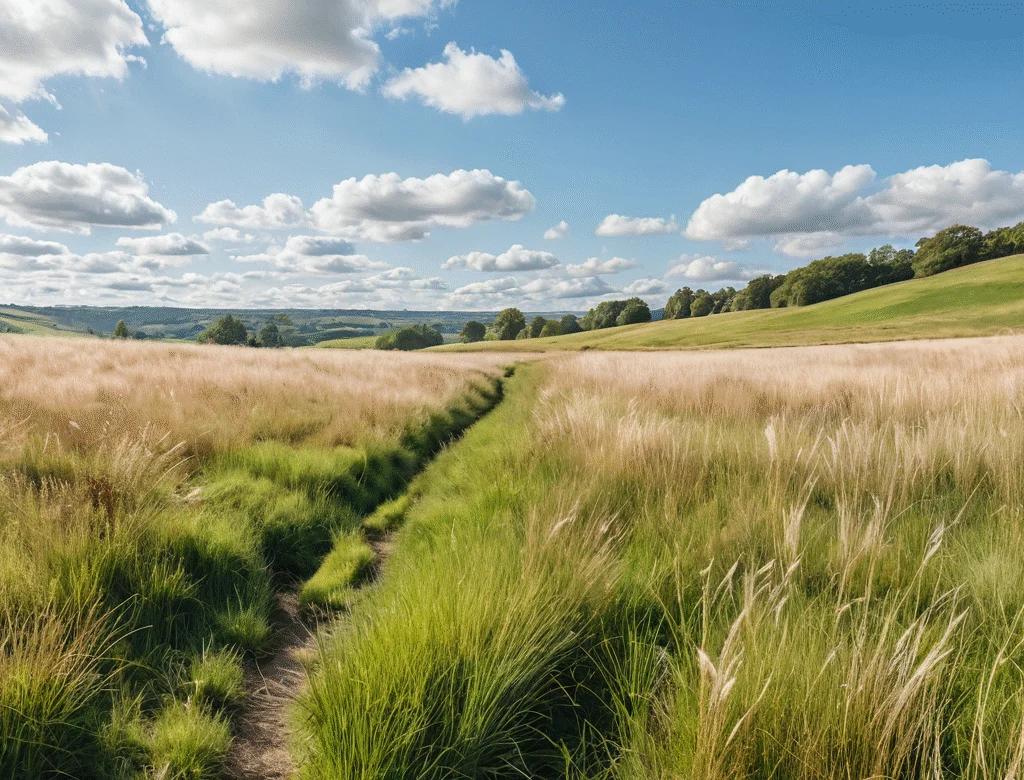 Eine offene Naturlandschaft bei Tageslicht — Beitragsbild zu „Luft“