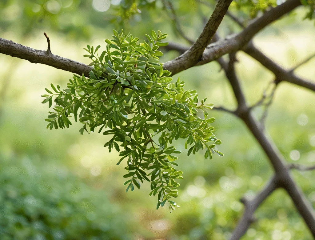 Frische grüne Kräuter im Garten bei Tageslicht — Beitragsbild zu „Mistel“