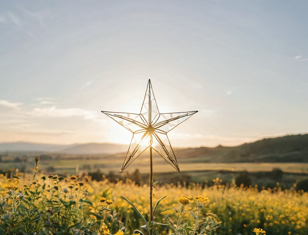 Eine offene Naturlandschaft bei Tageslicht — Beitragsbild zu „Pentakel“