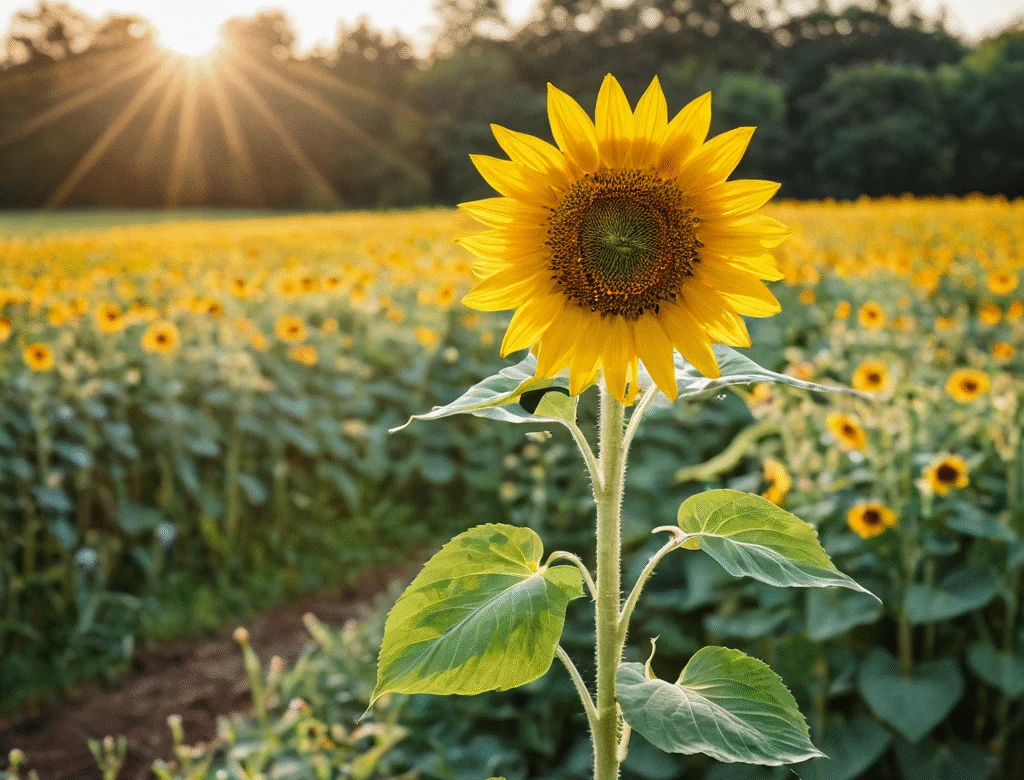 Frische grüne Kräuter im Garten bei Tageslicht — Beitragsbild zu „Sonnenblume“
