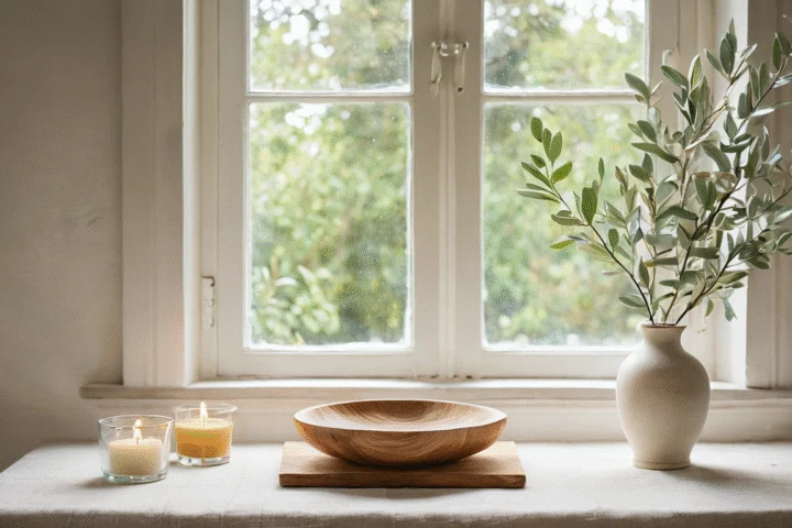 Frische Blüten und eine helle Kerze — Beitragsbild zu „Spirituelle Praxis: Tradition, Ritual und persönliche Erfahrung“