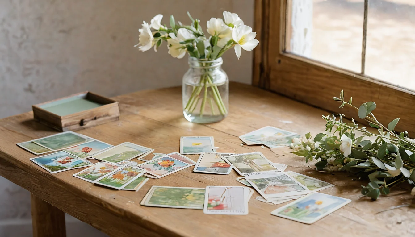 Schlichte unbedruckte Karten — Beitragsbild zu „Tarot und Orakelkarten: Was ist der Unterschied?“