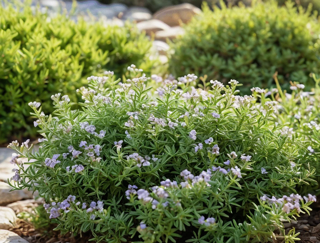 Frische grüne Kräuter im Garten bei Tageslicht — Beitragsbild zu „Thymian“