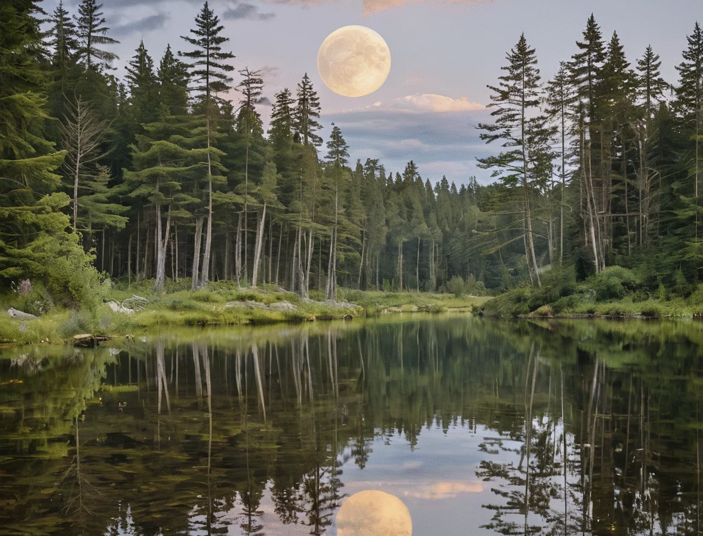 Eine offene Naturlandschaft bei Tageslicht — Beitragsbild zu „Vollmond“