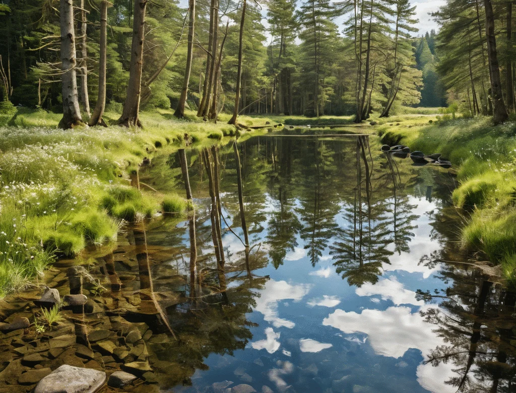 Eine offene Naturlandschaft bei Tageslicht — Beitragsbild zu „Wasser“