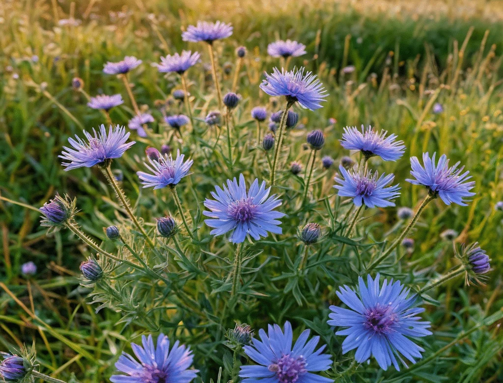 Frische grüne Kräuter im Garten bei Tageslicht — Beitragsbild zu „Wegwarte“