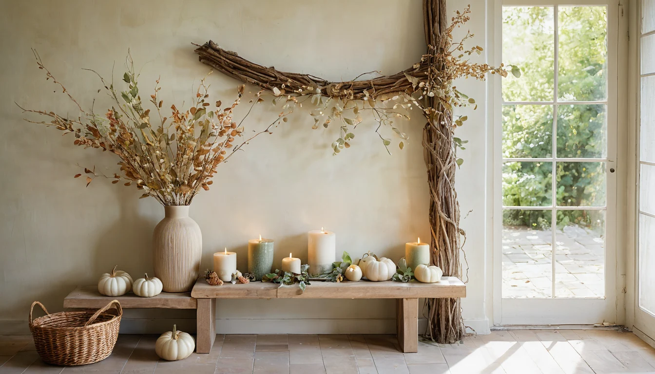 Frische Blüten und eine helle Kerze — Beitragsbild zu „Halloween-Rituale im Jahresrhythmus“