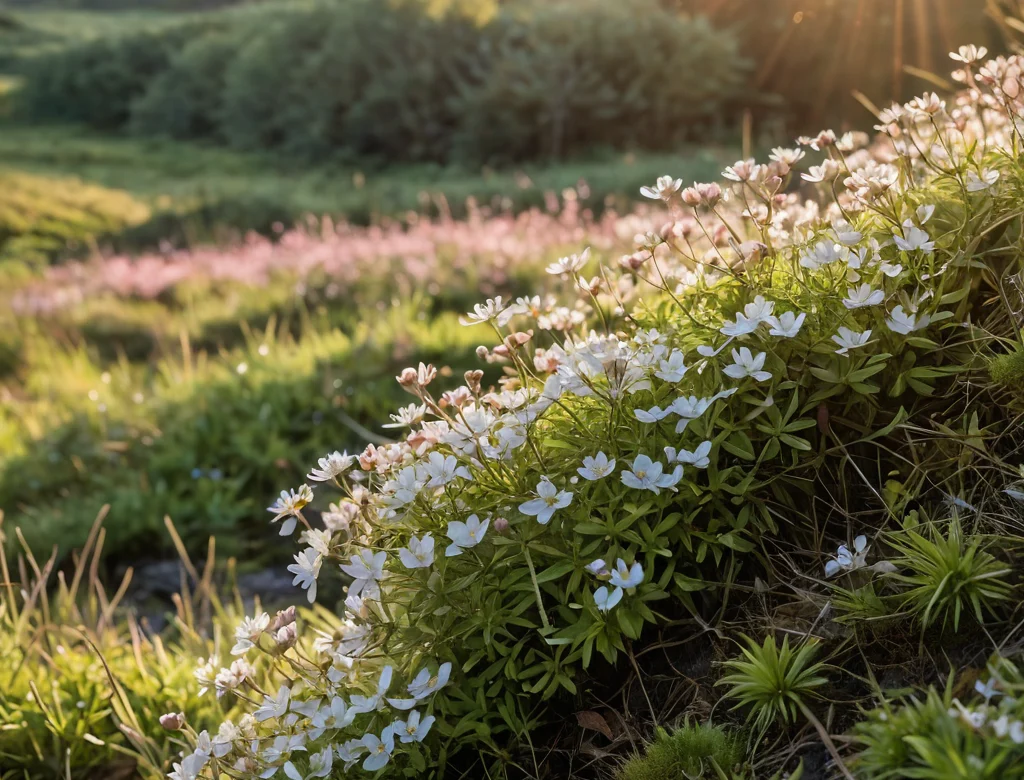 Frische grüne Kräuter im Garten bei Tageslicht — Beitragsbild zu „Sumpfporst“