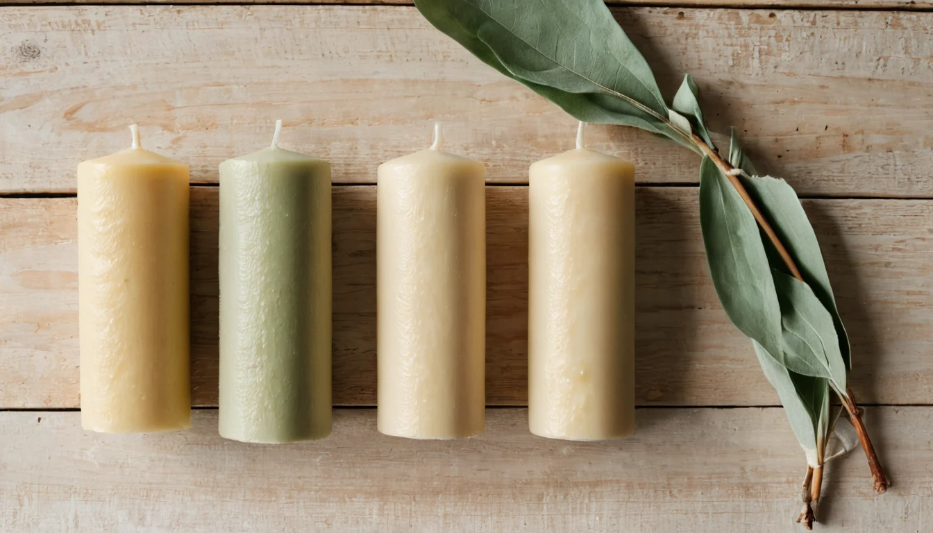 Frische Blüten und eine helle Kerze — Beitragsbild zu „Was bedeutet der Wachs auf Kerzen in der Kerzenmagie?“
